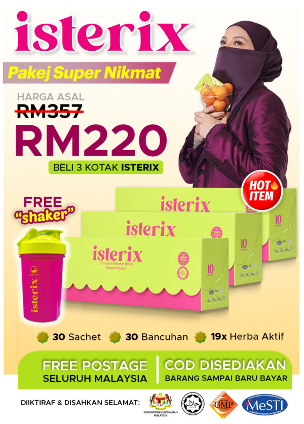 PAKEJ SUPER NIKMAT - 3 Kotak Isterix